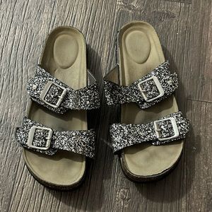 Sparkly Slide Sandals